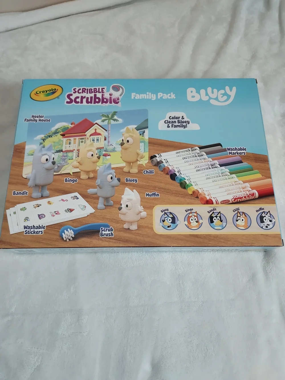Crayola Scribble Scrubbie Bluey Family Pack Interactive Creativity Art Drawing